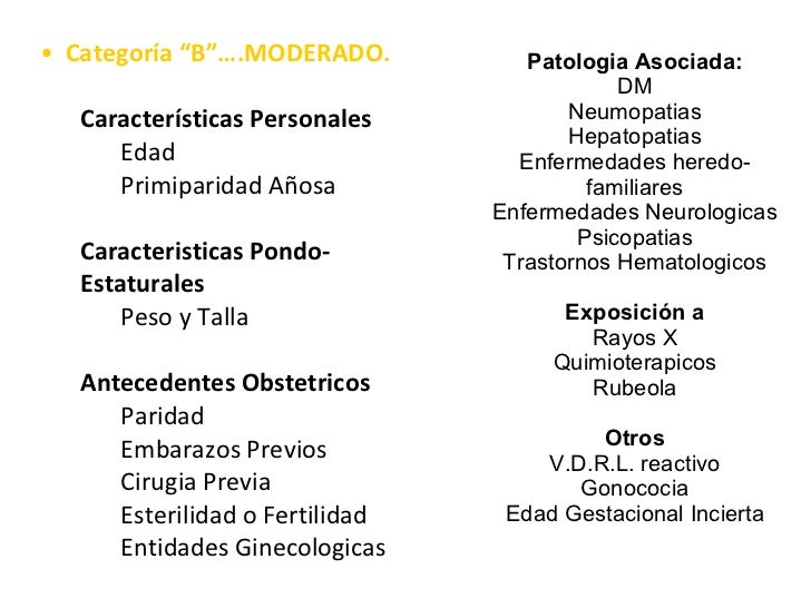alto riesgo obstetrico
